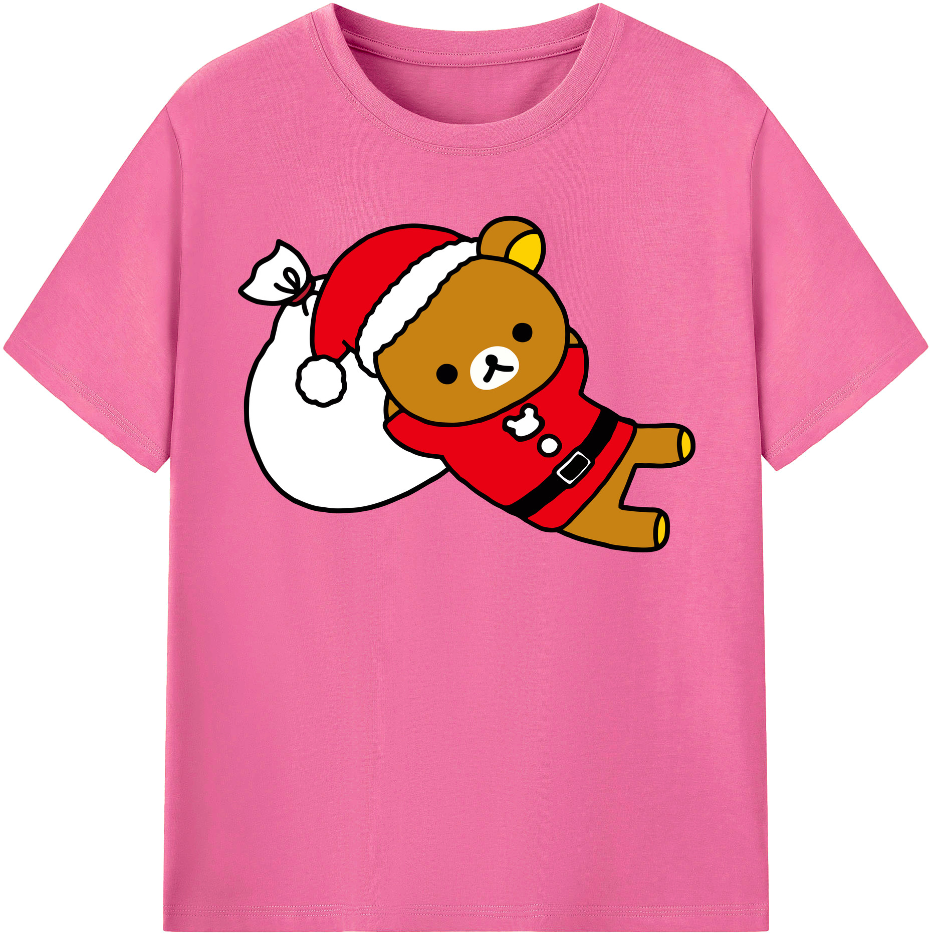 （画像用） リラックマ リラックマ キイロイトリ Rilakkuma Korilakkuma Kiiroitori レディースカジュアルプリントTシャツ（綿100％）
